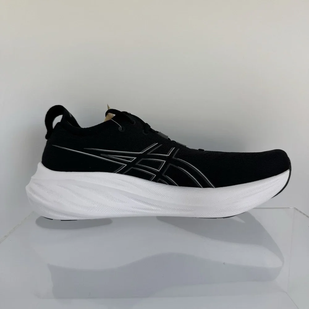 Brand New Asics Gel Nimbus 26 Black Running 1012B601 Women's Size 11 / Men 9.5